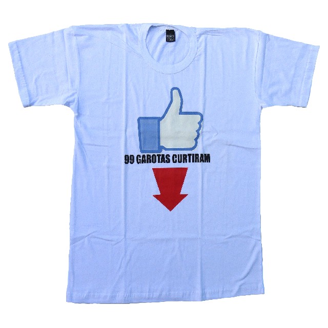 Foto 1 - Camiseta facebook 99 garotas curtiram