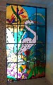 Vitrais artísticos com vidros coloridos