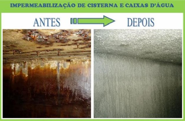 Impermeabilização de cisternas e caixas de agua
