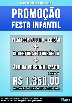 Filmagem e fotografia para sua festa